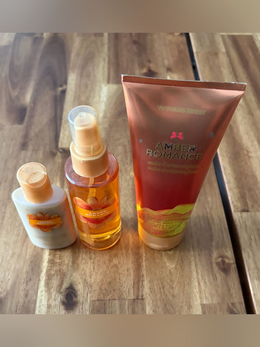 Victoria's Secret Amber Romance Body Care Set